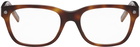 ZEGNA Tortoiseshell Rectangular Glasses