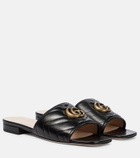 Gucci - Double G leather sandals