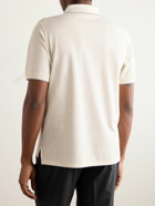 Dunhill - Logo-Embroidered Cotton and Silk-Blend Piqué Polo Shirt - Neutrals