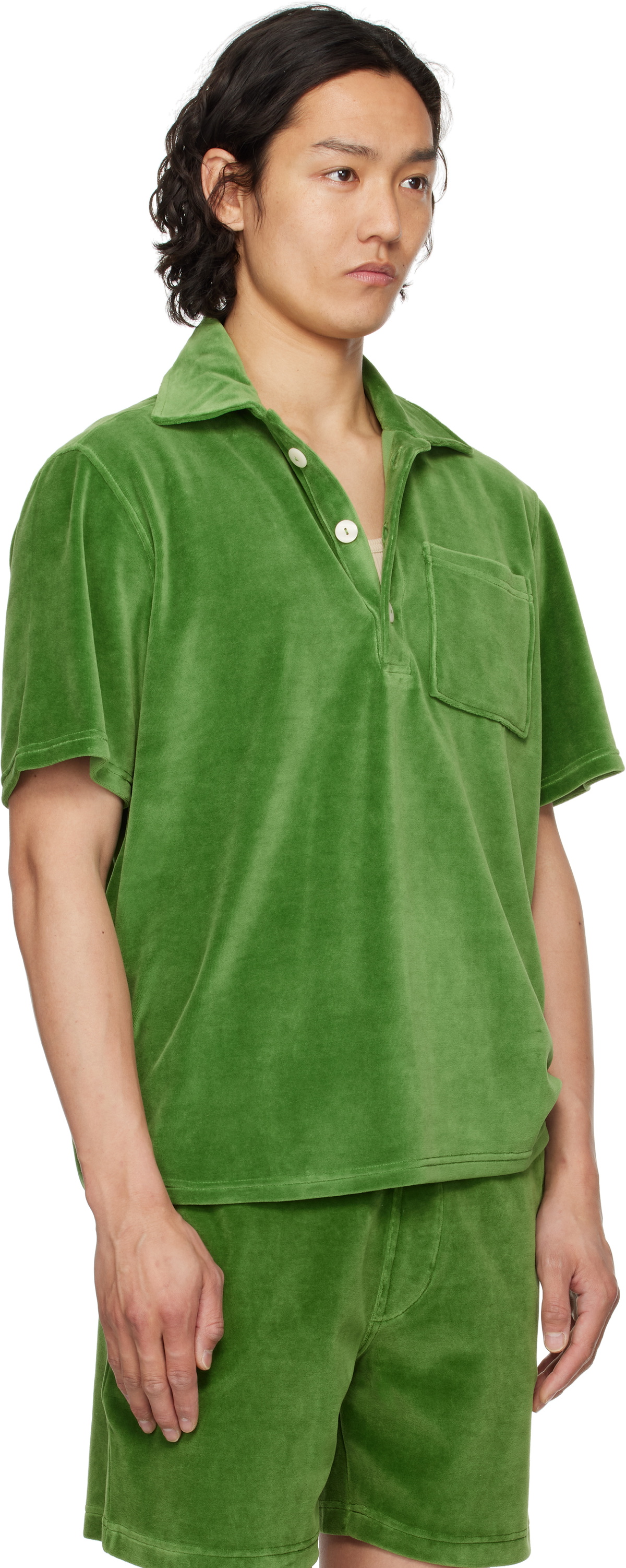 OAS Green Penny Girona Velour Polo OAS