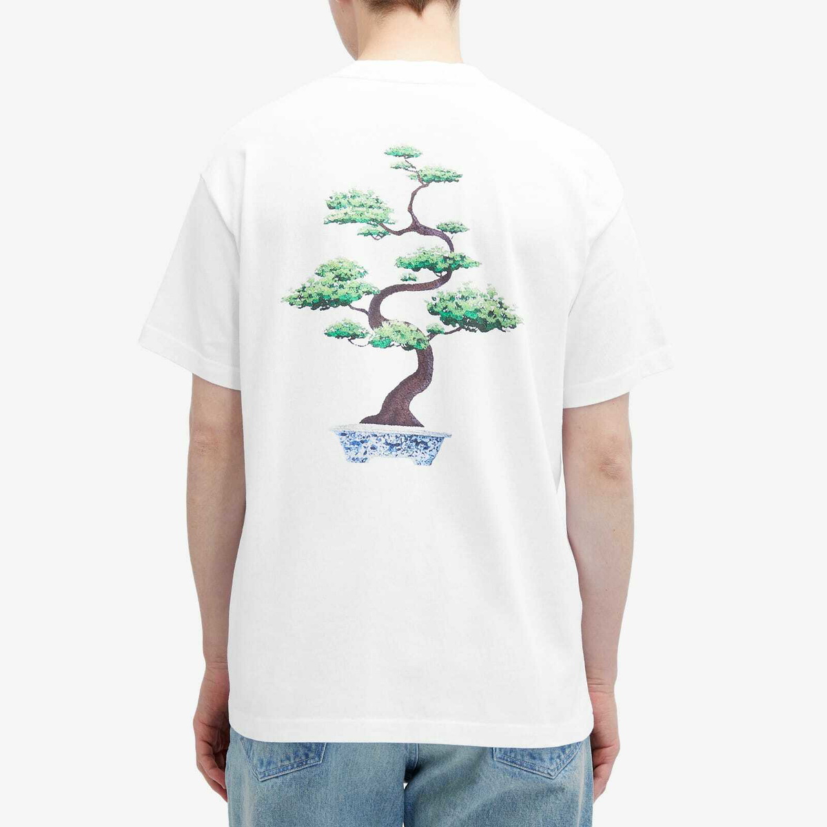 Percival Men's Bonsai Tree Oversized T-Shirt in White