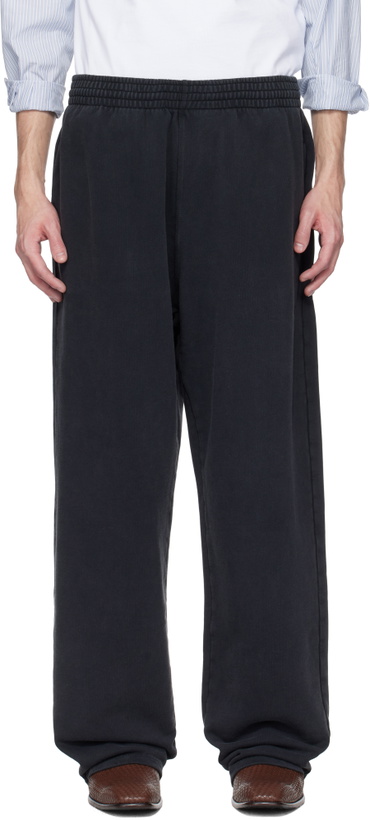 Photo: Martine Rose Black Wide-Leg Sweatpants
