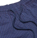 Vilebrequin - Bolide Striped Cotton-Seersucker Shorts - Blue