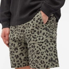 Checks Downtown Men's Ripstop Climbing Shorts in Leopard Print