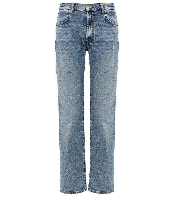 Photo: 7 For All Mankind High-rise straight jeans