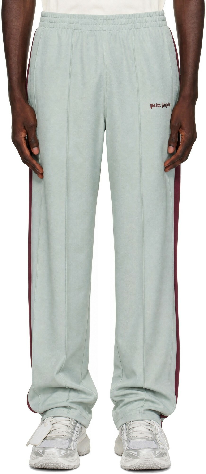 Palm Angels Green Urban Logo Track Pants