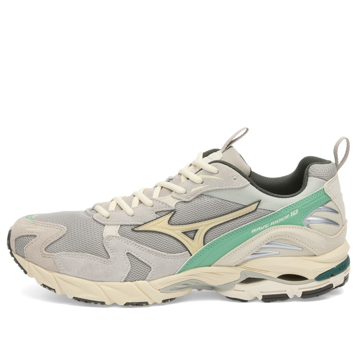 Photo: Mizuno WAVE RIDER 10 "PREMIUM" Sneaker in Opal Gray/Pristine/Creme De Menthe