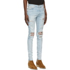 Amiri Blue Banana Leaves Jeans