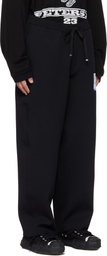 Maison MIHARA YASUHIRO Black Milan Rib Easy Sweatpants