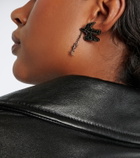Saint Laurent Cassandre crystal-embellished earrings