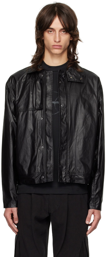 Photo: HYEIN SEO Black Waxed Cotton Jacket