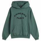 Anine Bing Women's Harvey Paris Hoodie in Dark Green