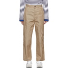 Comme des Garcons Homme Beige Gabardine Chino Trousers