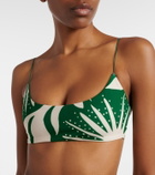 Cala de la Cruz Isla printed bikini top