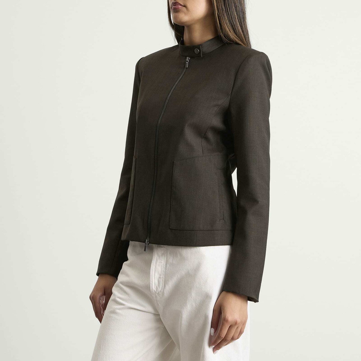 ST. Agni Women's Moto Jacket in Umber