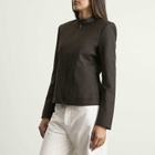ST. Agni Women's Moto Jacket in Umber