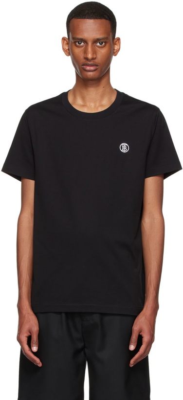 Photo: Burberry Black Organic Cotton T-Shirt