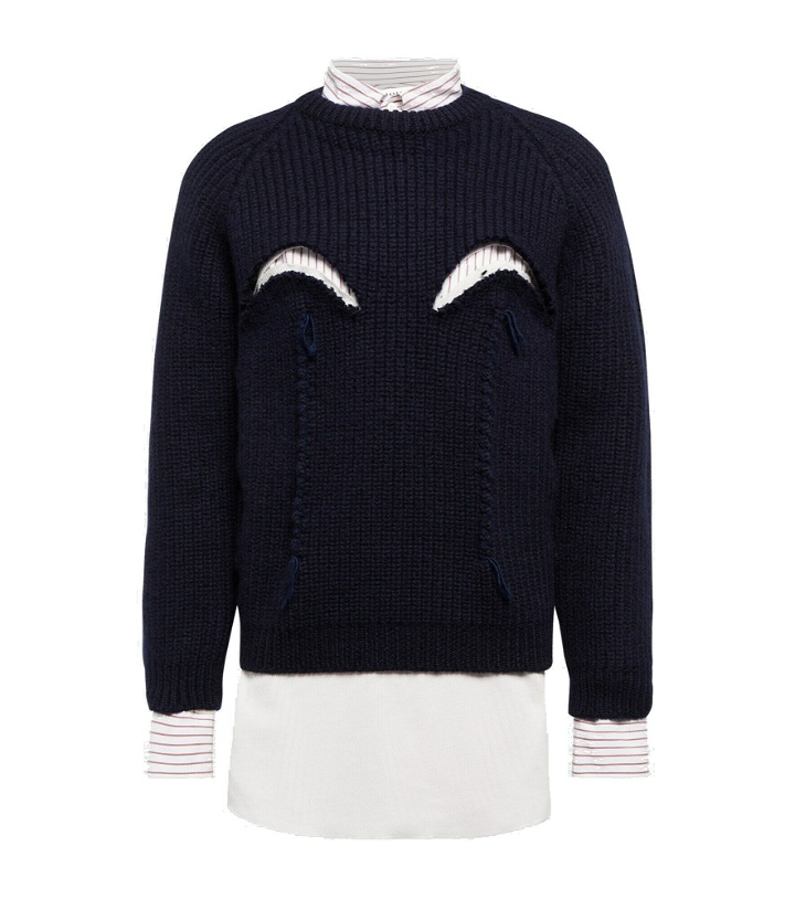 Photo: Maison Margiela - Cutout wool sweater