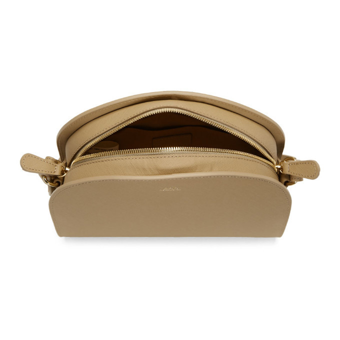 A.P.C. Beige Half Moon Bag A.P.C