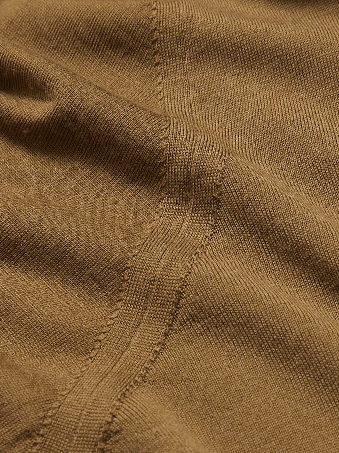 Loro Piana - Wish® Virgin Wool Rollneck Sweater - Brown Loro Piana
