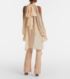 Blumarine Cotton canvas flared pants