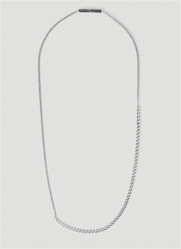 Photo: Logo Bar Necklace in Silver