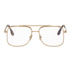 Victoria Beckham Gold and Tortoiseshell Aviator Glasses
