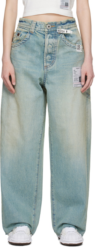 Photo: Maison MIHARA YASUHIRO Blue Amateur Sewn Like Wide Jeans