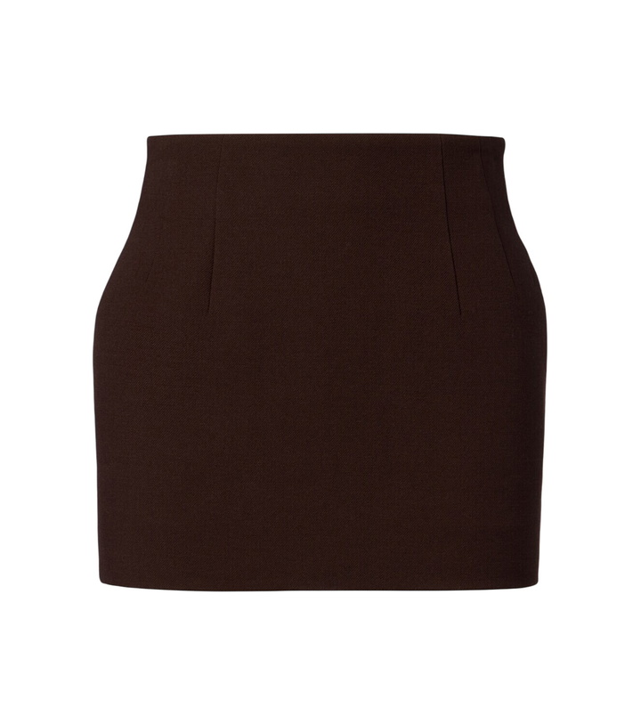 Photo: Wardrobe.NYC Virgin wool miniskirt