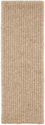 Salvatore Ferragamo Beige Patch Scarf