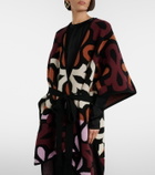 La DoubleJ Maiolika wool jacquard cape
