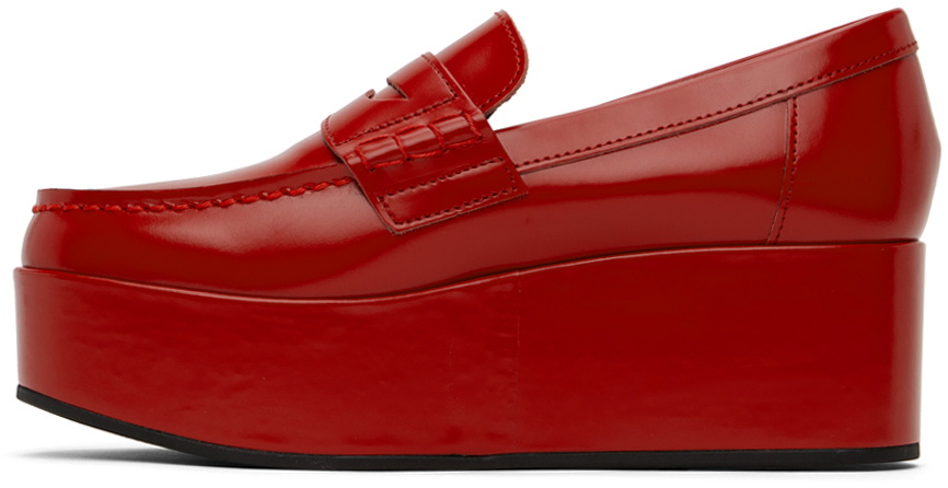 Comme des Garçons Girl Red Platform Loafers