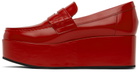 Comme des Garçons Girl Red Platform Loafers