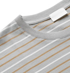 Handvaerk - Striped Pima Cotton-Jersey T-Shirt - Gray