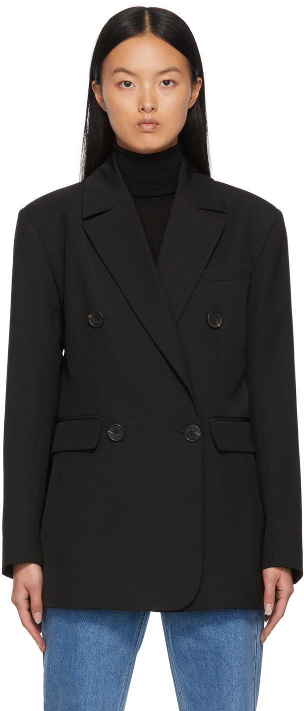 by Malene Birger Black Siw Double-Breasted Blazer by Malene Birger