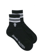 Alexander Mcqueen Stripe Skull Sport Socks