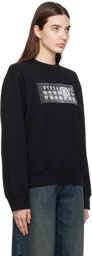 MM6 Maison Margiela Black Print Sweatshirt