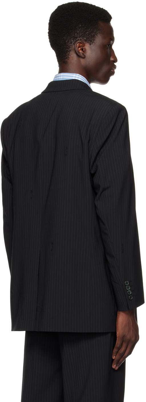 PALMER Black Pinstripe Blazer