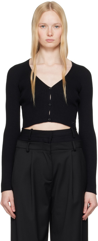 Photo: Courrèges Black Solar Light Rib Cardigan
