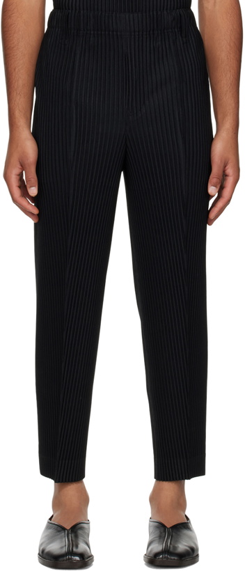 Photo: HOMME PLISSÉ ISSEY MIYAKE Black Compleat Trousers