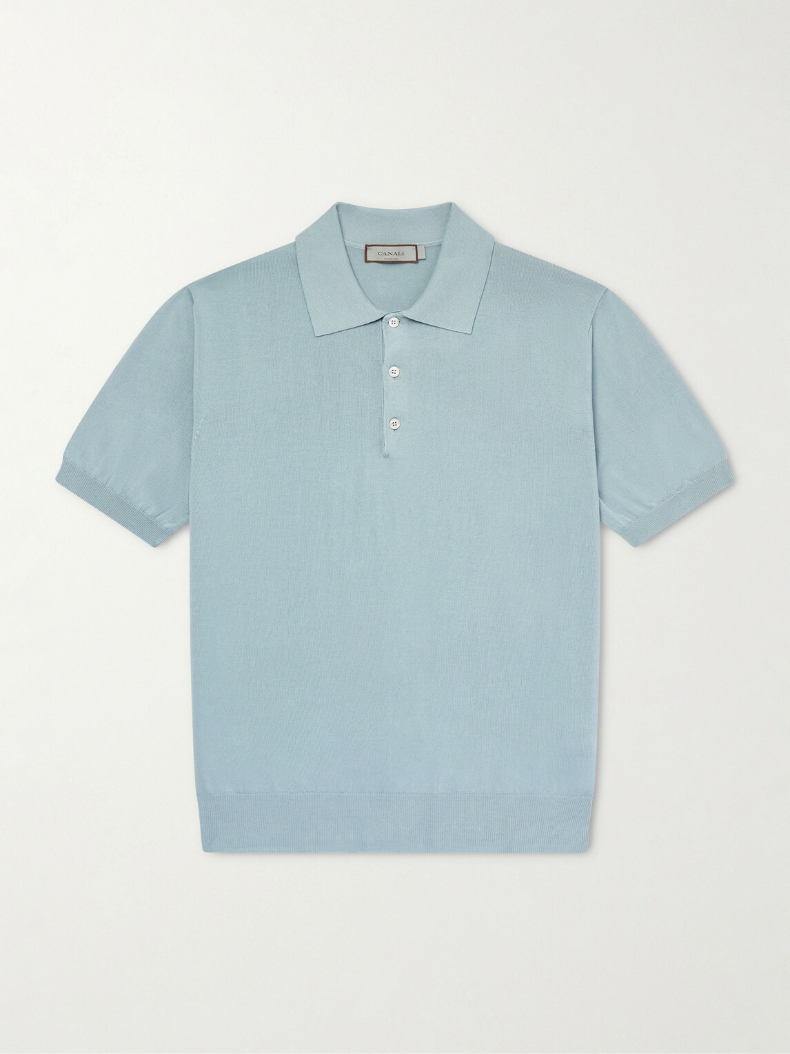 Canali - Cotton Polo Shirt - Blue