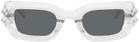 A BETTER FEELING Transparent Bolu Glacial Sunglasses