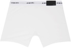 AMIRI Two-Pack White Logo Patch Boxer Briefs