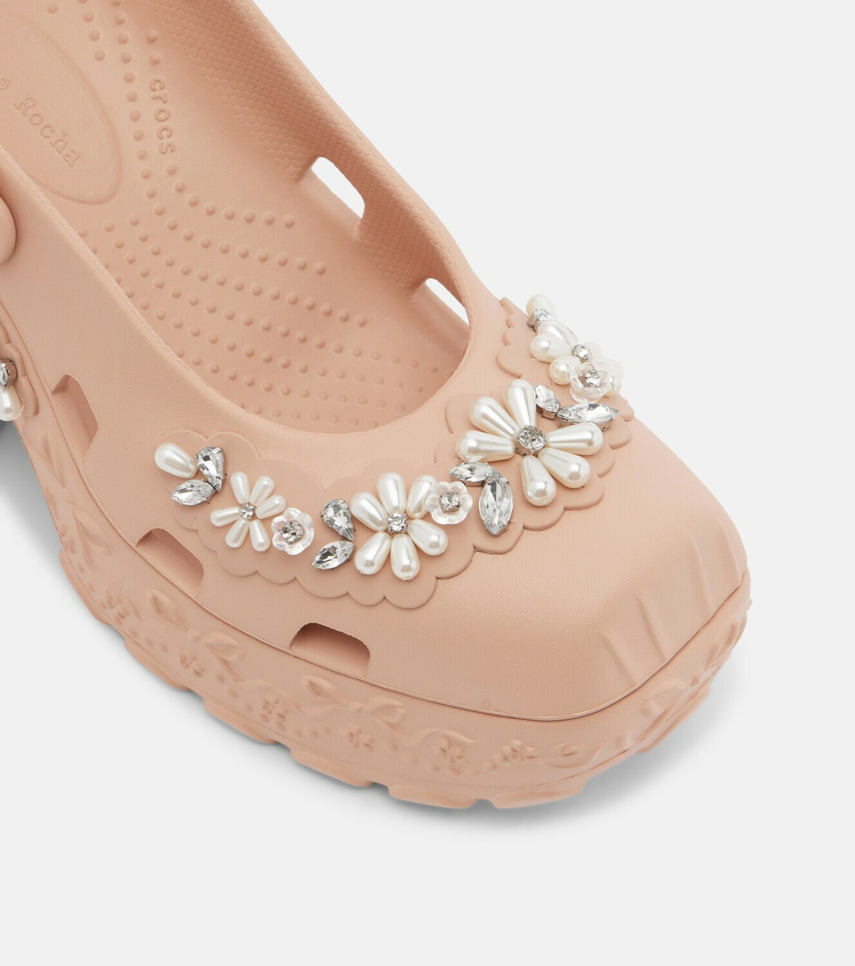Simone Rocha x Crocs embellished slingback pumps