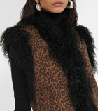 Dodo Bar Or Alice leopard-print leather vest