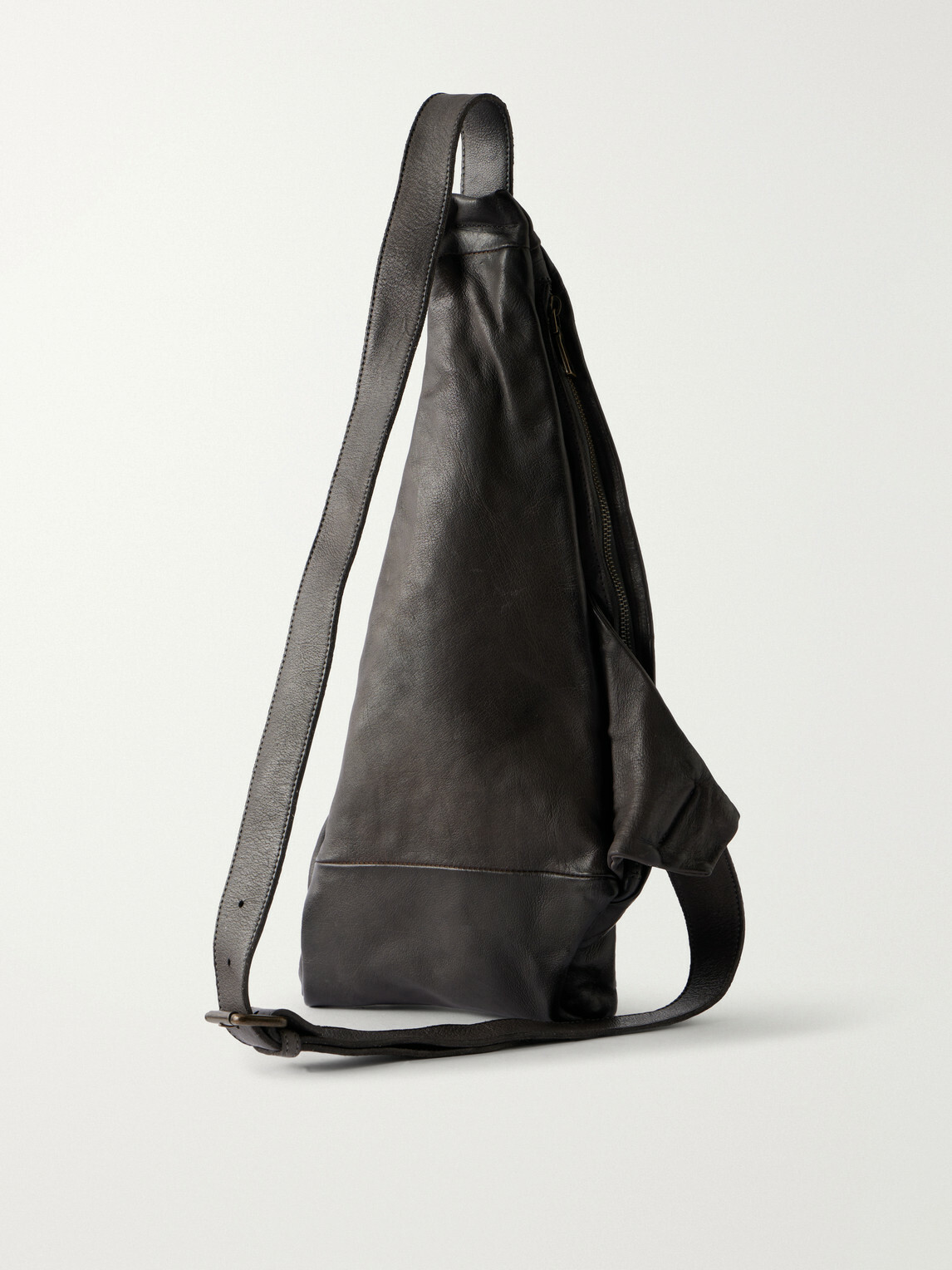 Officine Creative - Helmet/30 Textured-Leather Messenger Bag - Black
