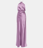 The Sei Asymmetric silk gown