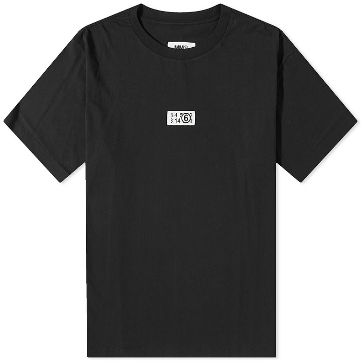 Photo: Maison Margiela Men's Number Logo T-Shirt in Black