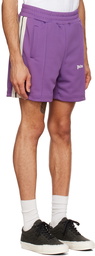 Palm Angels Purple Classic Track Shorts