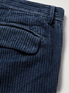 Massimo Alba - Ionio Straight-Leg-Fit Cotton-Corduroy Trousers - Blue